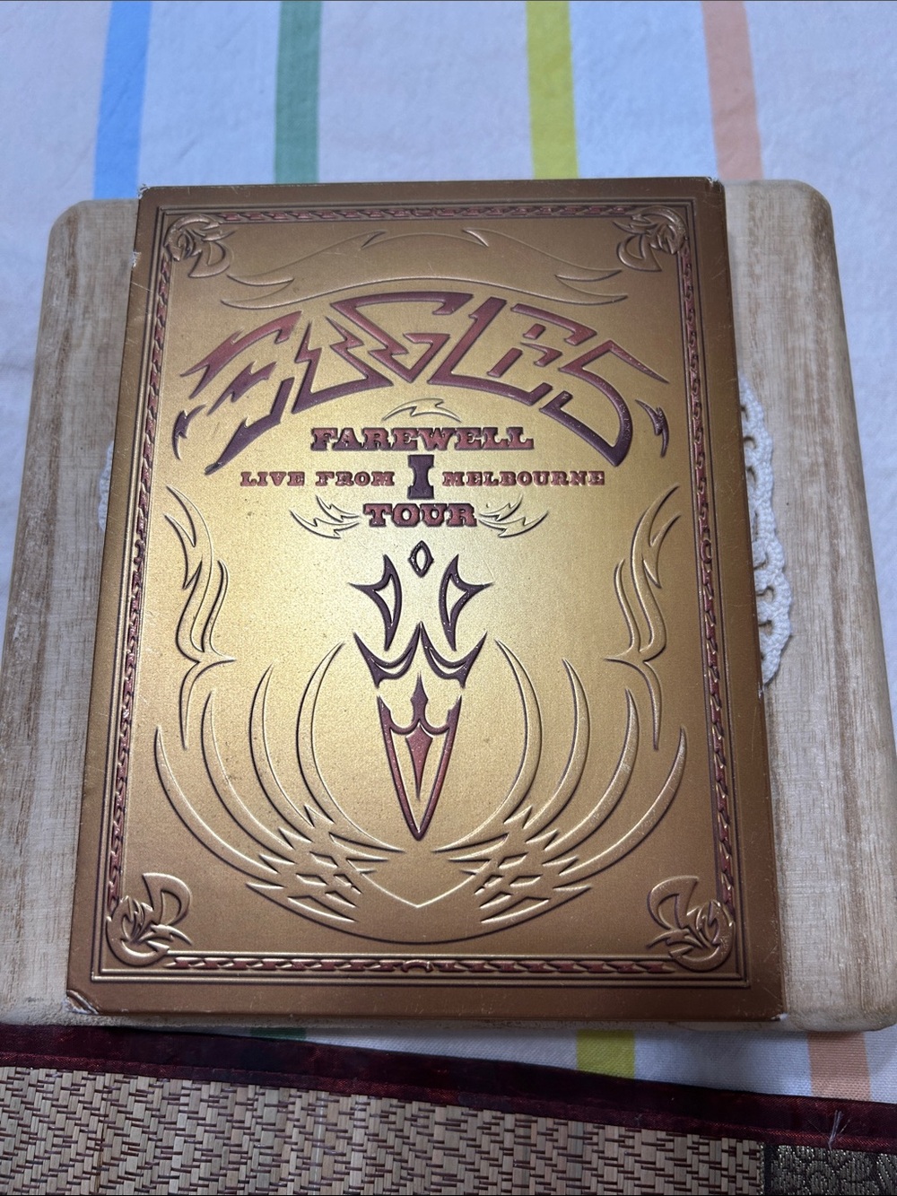 Eagles Farewell I Tour Live from Melbourne 2-DVD Set in a Gold-Colored Slipcase